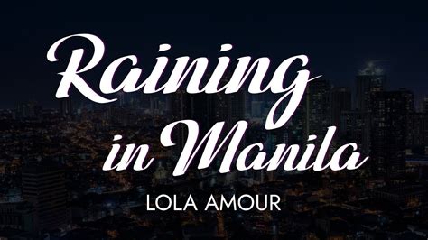 it's raining in manila lyrics|Karaoke Raining in Manila .